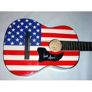  AIMEE MANN Autographed Signed USA FLAG Guitar INPERSON 