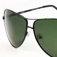 Mens Retro Aviator Style Sunglasses Polarized Silver Eyewear Metal 