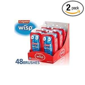  Colgate Wisp Mini brush w/ Freshening Bead 24 (4) Packs 