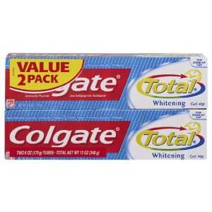 Colgate Total Whitening Gel Toothpaste Twin Pack, 12 Ounce 