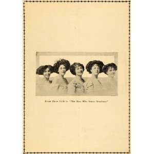  1910 Print Show Girls Man Broadway Portrait Theatre 