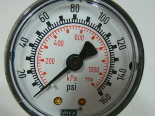 Wika Pressure Gauge Tank Regulators Process 160 PSI KPA  