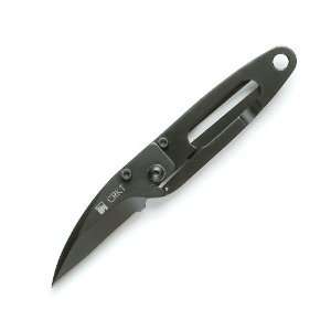 CRKT PECK Black Razor Sharp Wharncliffe Blade 1.75inch 420J2 Stainless 