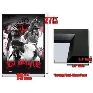   Framed Lil Wayne 3D Lenticular Poster Weezy Live Rap