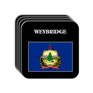  US State Flag   WEYBRIDGE, Vermont (VT) Set of 4 Mini 