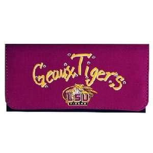 NCAA Louisiana State Fightin Tigers Ladies Saddle Wallet Geaux Tigers 