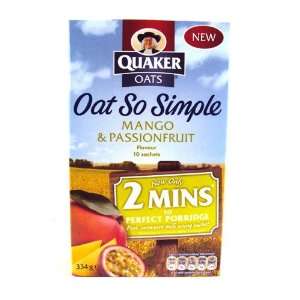 Quaker Oat So Simple Mango & Passion Fruit 334g  Grocery 