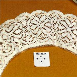 Wide Lace Ivory Fabric Trim
