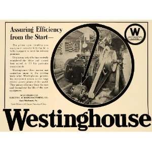  1920 Ad Westinghouse Printing Electric Press Equipment 