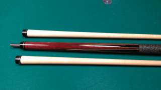 Jerry Mcworter custom 6 pts purpleheart cue #0972 custom cue with 2 