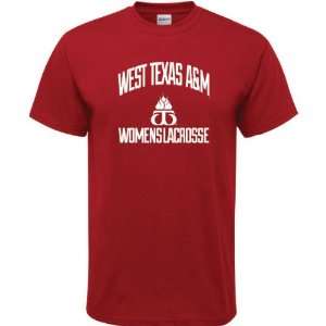  West Texas A&M Buffaloes Cardinal Red Womens Lacrosse 