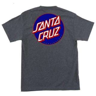 Santa Cruz Classic OTHER Dot T Shirt GRY/BLU/RED XXL  