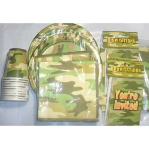  16 Party Military Camouflage Party Supplies Everything 