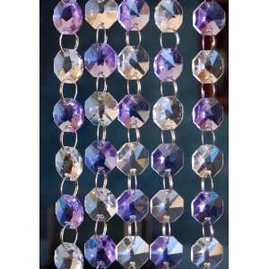   Glass Crystal Octagon Chandelier Prisms Pedants Parts 