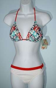 BILLABONG Swimsuit 2 PC Sz L Halter Bikini Set NEW  