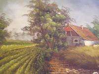 Original Oil small Plantation Home 70s era  