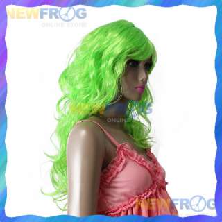 Wig Gre Long Hair curly Costume Accessory Funny Party C  