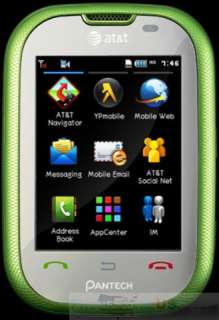 PANTECH P9020 PURSUIT AT&T GSM TOUCH CELL GREEN USE 03  