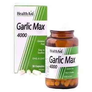 Health Aid Maxi Garlic 4000 30 Vegicaps Grocery & Gourmet Food