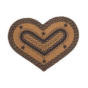   Heart Area/Accent Rug for sale Applique Star Black