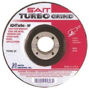   /SAIT 25803 4 1/2by1/4by7/8 A24 TURBO Type 27 Grinding Wheel, 25 Pack