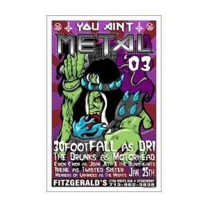  30 FOOT FALL   Limited Edition Concert Poster   by 