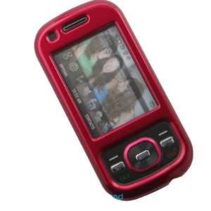 com Crystal Hard Solid RED Cover Case for Samsung Exclaim M550 Sprint 