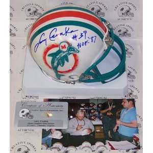  Larry Csonka   Riddell   Autographed Mini Helmet w/HOF 87 