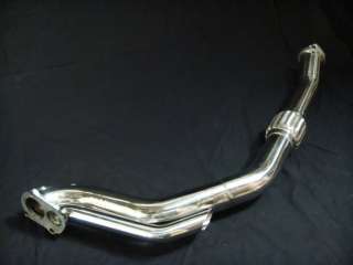 Brand New Full Stainless Downpipe With Dual Outlet & Flex Section with 