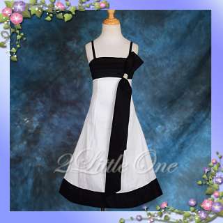 White Wedding Flower Girl Pageant Party Dress Sz 7 8  