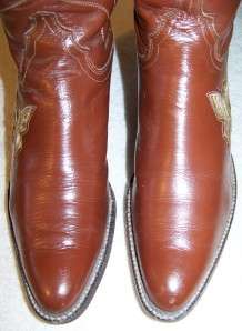 7N Vintage JUSTIN WOMENS BUTTERFLY COWBOY BOOTS Exotic  