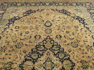 10x13 Handmade Antique Persian Kashan Rug *The Rug is Much Nicer Then 