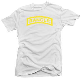 Ranger ylw US Army Military Forces New Airborne T shirt  