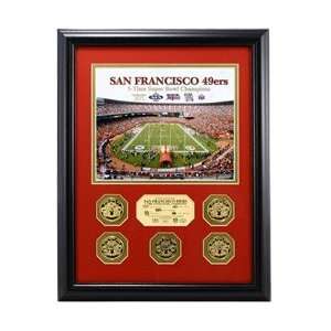   Francisco 49ers 5 Time Super Bowl Champs Photomint