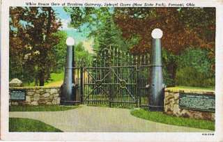 Postcard 930902 White House Gate Harrison Gateway Spiegel Grove 