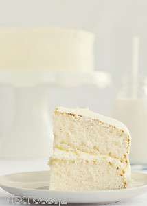Fluffy WHITE VANILLA LAYER CAKE Recipe with WHIPPED VANILLA 