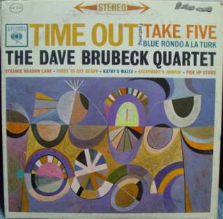 TAS DAVE BRUBECK time out LP vinyl CS 8192 VG+  