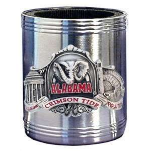  Alabama Crimson Tide Stainless Steel & Pewter Can Cooler 