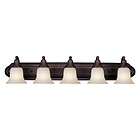 NEW 5 Light Bathroom Vanity Lighting Fixture, Bolivian Bronze 