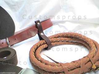 Indiana Prop Bull Whip Holster Real Leather  