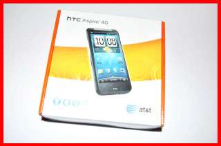 HTC Inspire 4G handset, rechargeable battery, charger, 8 GB SD card 