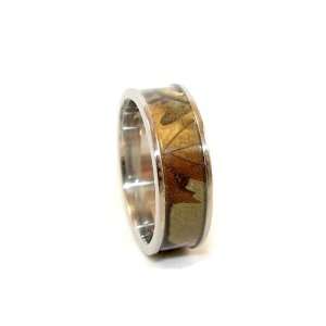   Camo Simple Edged Flat Wedding Band (sz 5.5) SlipRock Jewelry