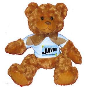   MOTHER COMES JAVIER Plush Teddy Bear with BLUE T Shirt Toys & Games