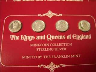 Kings and Queens of England 44 Silver Set Franklin Mint  
