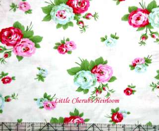 Tanya Whelan DELILAH Rose Bijou White Fabric by yard  