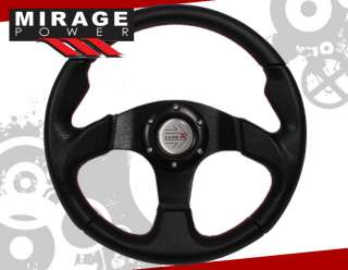 universal 320mm racing steering wheel leather brand new in original 