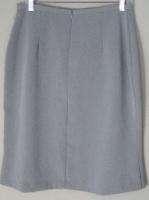 Delicia Womens Grey Below Knee Dressy Skirt Sz Size 10  
