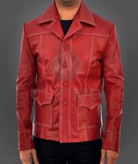 Fight Club Tyler Durden Brad Leather Jacket   All Sizes  