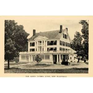  1926 Alden Tavern Inn Lyme NH Architecture Hotel Print 