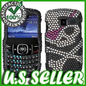 SKULL BLING HARD CASE FOR PANTECH LINK 2 P5000 PROTECTOR SNAP ON COVER 